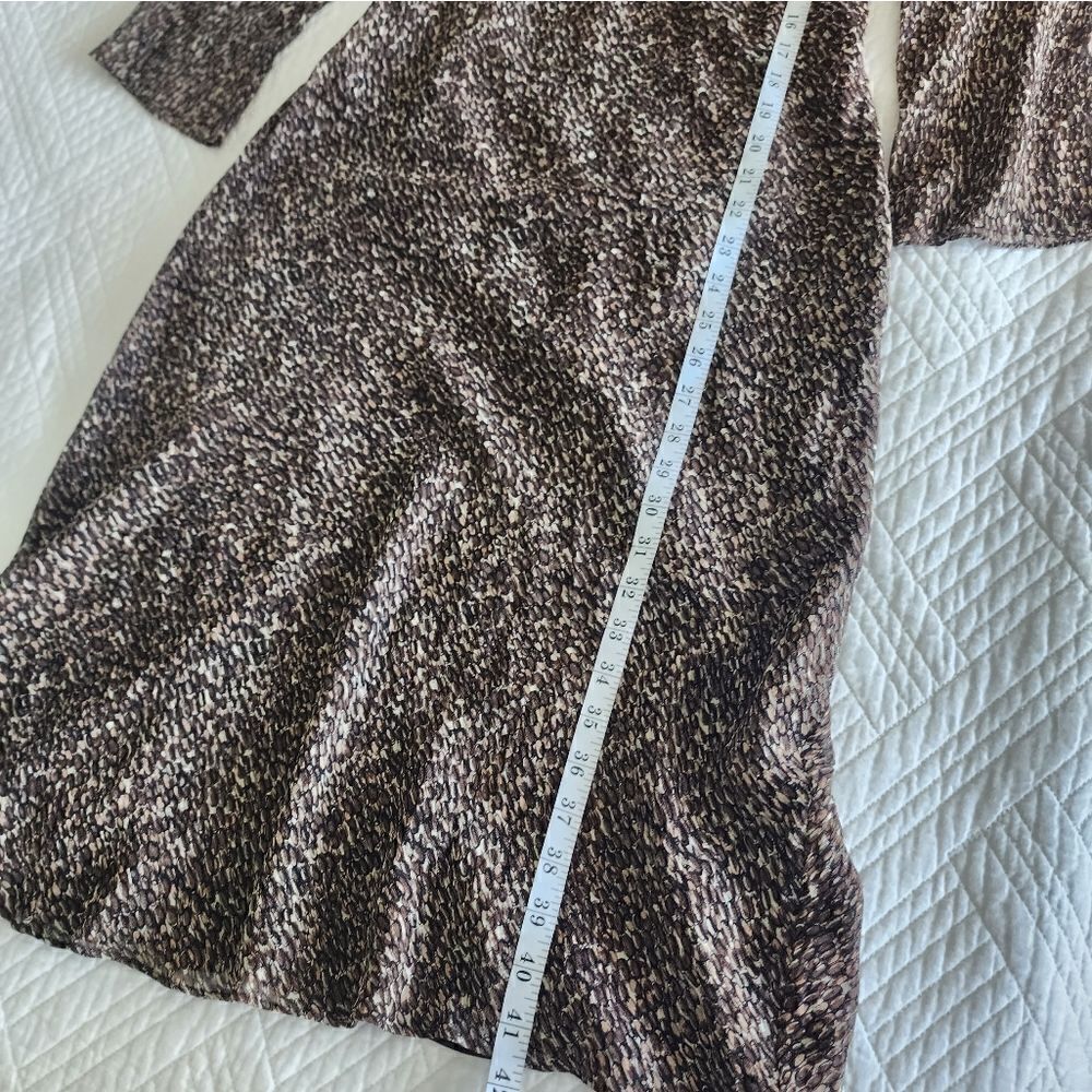 Talbots vintage silk collar tie midi dress Lined - Picture 11 of 15